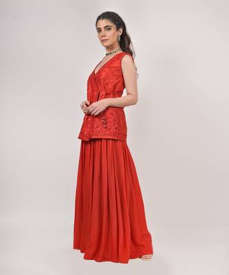 Coral Pallazo Set 2