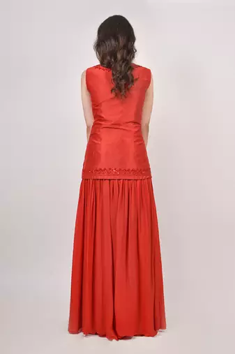 Coral Pallazo Set