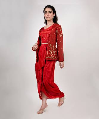 Rust Skirt Set 1