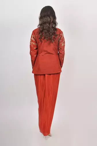 Rust Skirt Set