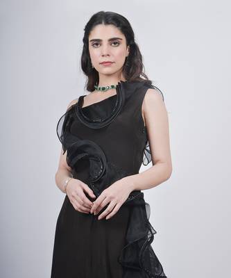 Black Ruffle Gown 2