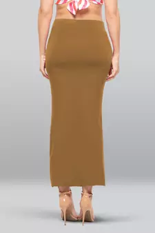 Lyra Women Saree Shapewear Biscuit Colour Free Size Pack of 1