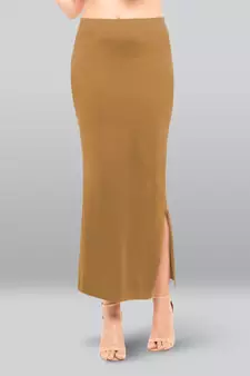 Lyra Women Saree Shapewear Biscuit Colour Plus Size Pack of 1