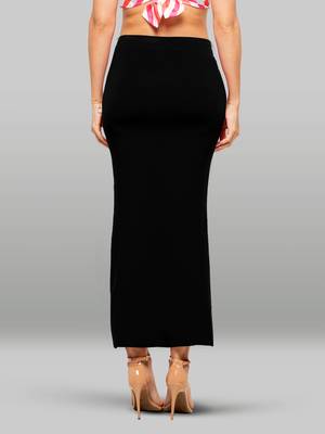 Lyra Women Saree Shapewear Black Colour Free Size Pack of 1 2