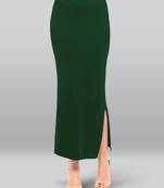 Lyra Women Saree Shapewear Bottle Green Colour Free Size Pack of 1