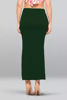 Lyra Women Saree Shapewear Bottle Green Colour Free Size Pack of 1