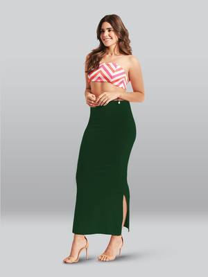 Lyra Women Saree Shapewear Bottle Green Colour Free Size Pack of 1 3