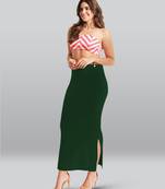 Lyra Women Saree Shapewear Bottle Green Colour Plus Size Pack of 1