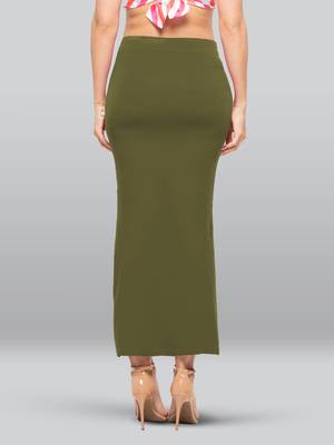Lyra Women Saree Shapewear Chatni Green Colour Free Size Pack of 1 2