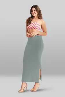Lyra Women Saree Shapewear Cloud Grey Colour Free Size Pack of 1