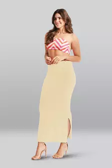 Lyra Women Saree Shapewear Cream Colour Free Size Pack of 1