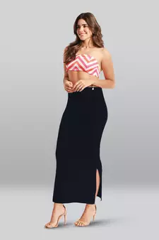 Lyra Women Saree Shapewear Deep Navy Colour Free Size Pack of 1