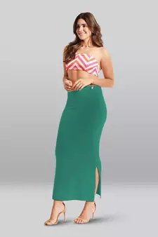 Lyra Women Saree Shapewear Jade Colour Free Size Pack of 1