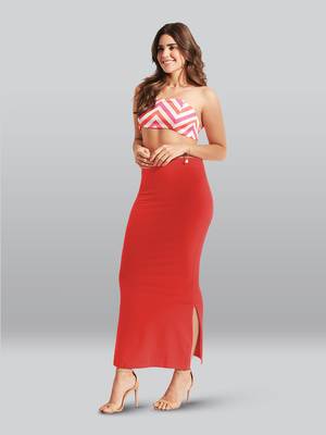 Lyra Women Saree Shapewear Mango Colour Plus Size Pack of 1 3