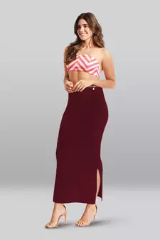 Lyra Women Saree Shapewear Maroon Colour Free Size Pack of 1