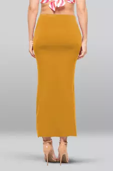 Lyra Women Saree Shapewear Mustard Colour Free Size Pack of 1