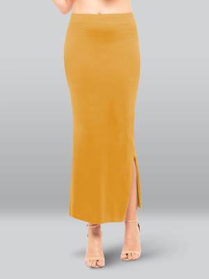 Lyra Women Saree Shapewear Mustard Colour Plus Size Pack of 1 1