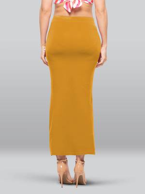 Lyra Women Saree Shapewear Mustard Colour Plus Size Pack of 1 2