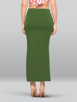 Lyra Women Saree Shapewear Moss Colour Free Size Pack of 1 2