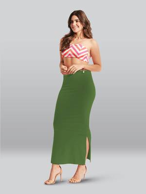 Lyra Women Saree Shapewear Moss Colour Plus Size Pack of 1 3