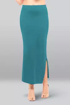 Lyra Women Saree Shapewear MZ.Green Colour Free Size Pack of 1