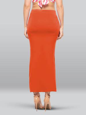 Lyra Women Saree Shapewear Orange Colour Plus Size Pack of 1 2