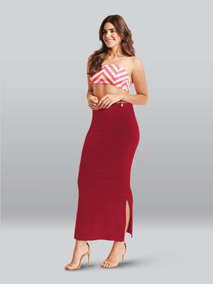 Lyra Women Saree Shapewear Parry Red Colour Free Size Pack of 1 3