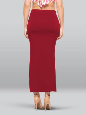Lyra Women Saree Shapewear Parry Red Colour Plus Size Pack of 1 2