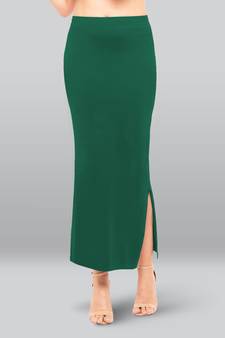 Lyra Women Saree Shapewear Rama Green Colour Plus Size Pack of 1