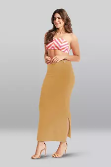 Lyra Women Saree Shapewear Yellow Colour Plus Size Pack of 1