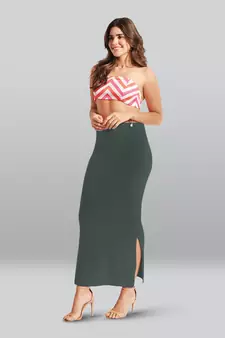 Lyra Women Saree Shapewear Steel Grey Colour Free Size Pack of 1