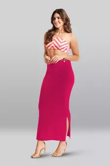 Lyra Women Saree Shapewear True Rani Colour Free Size Pack of 1