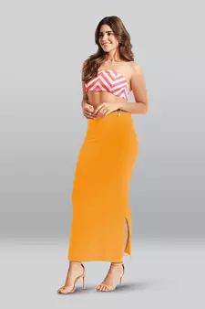 Lyra Women Saree Shapewear Turmeric Colour Free Size Pack of 1