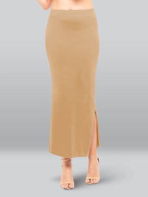 Lyra Women Saree Shapewear Wheat Colour Free Size Pack of 1 1