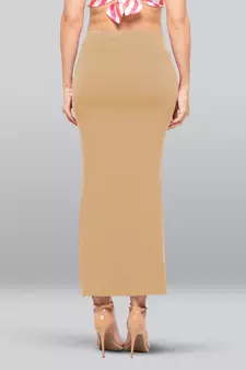 Lyra Women Saree Shapewear Wheat Colour Free Size Pack of 1