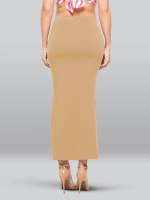 Lyra Women Saree Shapewear Wheat Colour Plus Size Pack of 1 2