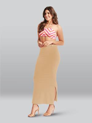 Lyra Women Saree Shapewear Wheat Colour Plus Size Pack of 1 3