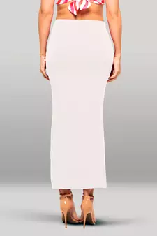 Lyra Women Saree Shapewear White Colour Free Size Pack of 1