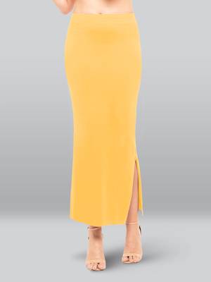 Lyra Women Saree Shapewear Yellow Colour Plus Size Pack of 1 1