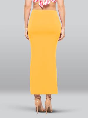 Lyra Women Saree Shapewear Yellow Colour Plus Size Pack of 1 2