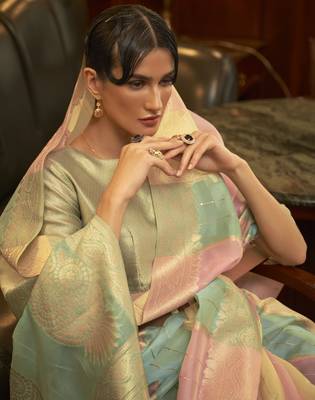 Kenzo Organza Party Wear Sequins Saree Collection 2