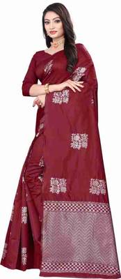 RED BEAUTIFUL SILK SAREE  2