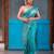 SKY BLUE BRIDAL BEAUTIFUL SAREE 