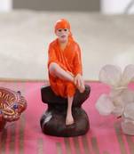 Chaque Decor  Handpainted Dwarka Sai Baba Idol For Home Decoration