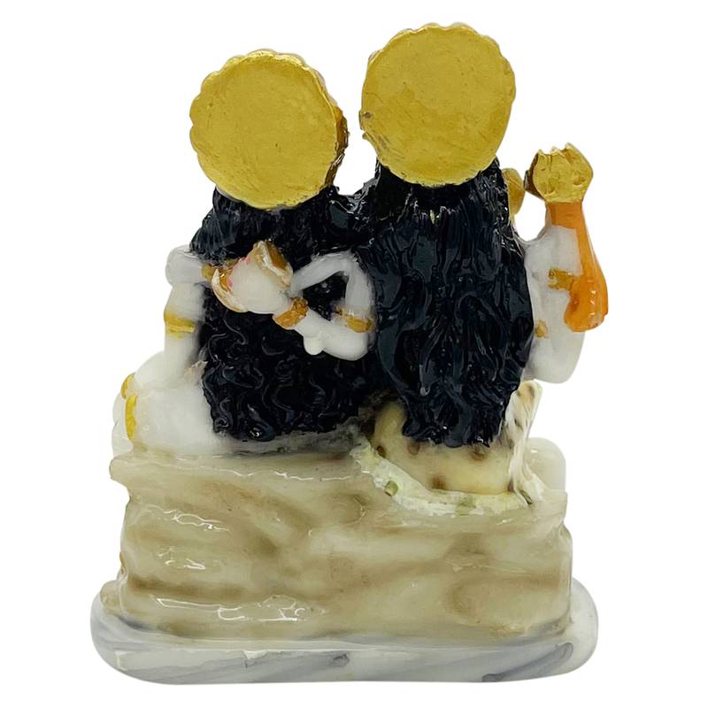 Chaque Decor  Shiv Parivar Handpainted Idol For Success & Gifts/Pooja Room/Home Decoration