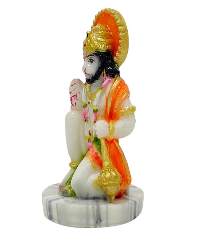 Chaque Decor  Hanuman Handpainted Idol For Success & Gifts/Pooja Room/Home Decoration