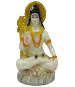 Chaque Decor  Shiv Ji Handpainted Idol For Success & Gifts/Pooja Room/Home Decoration