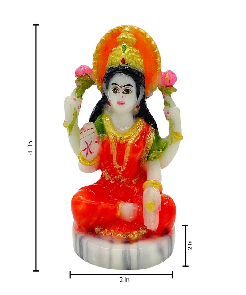 Chaque Decor  Laxmi Ganesh Handpainted Idol For Success & Gifts/Pooja Room/Home Decoration