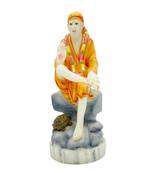 Chaque Decor  Sai Baba Handpainted Idol For Success & Gifts/Pooja Room/Home Decoration