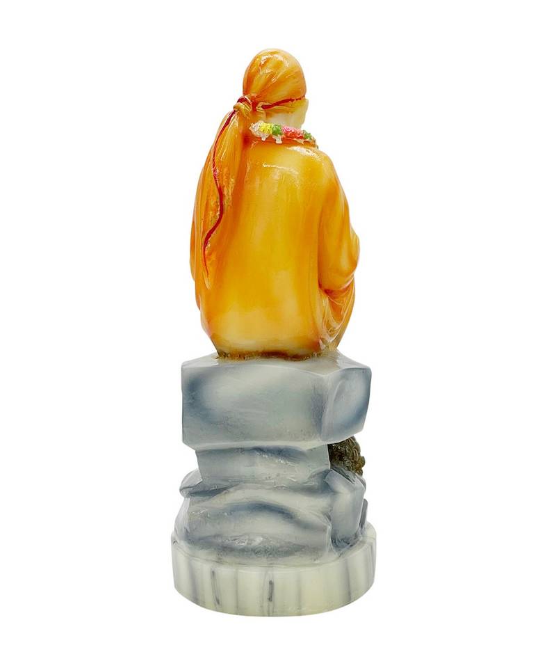 Chaque Decor  Sai Baba Handpainted Idol For Success & Gifts/Pooja Room/Home Decoration